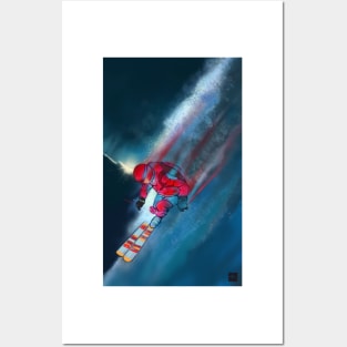 Extreme skier Posters and Art